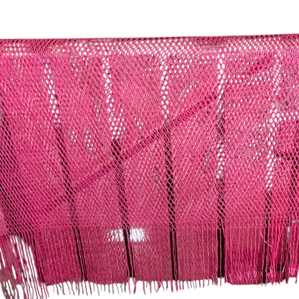 T-Mobile Beach Set Sunglasses Beach Towel Pink Fishnet Sarong/Wrap With Fringe - Picture 5 of 10